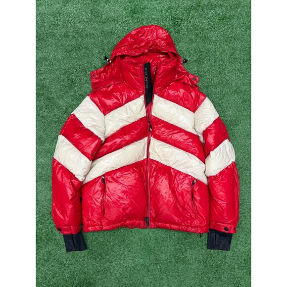 Moncler Grenoble Golzern Giubotto Down Jacket Red White Size 3